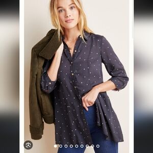 Maeve Black and White Polka Dot Dress Feels Like Silk